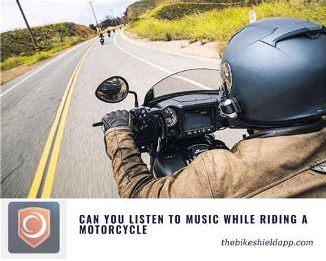 can you imagine listening to music while riding a motorcycle?