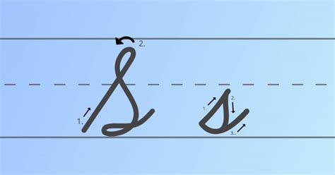 how to do a capital S in cursive